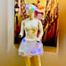 LED Rave Star Angel Lingerie Costume Set