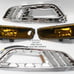 15-17 Ford Focus Does Not Fit Electric Models Chrome amber set of Fog Lights En