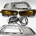15-17 Ford Focus Does Not Fit Electric Models Chrome amber set of Fog Lights En