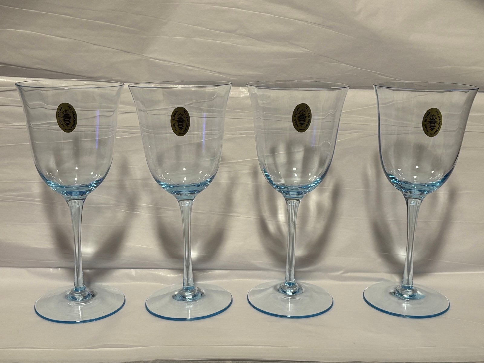 Royal Prestige blue wine goblet