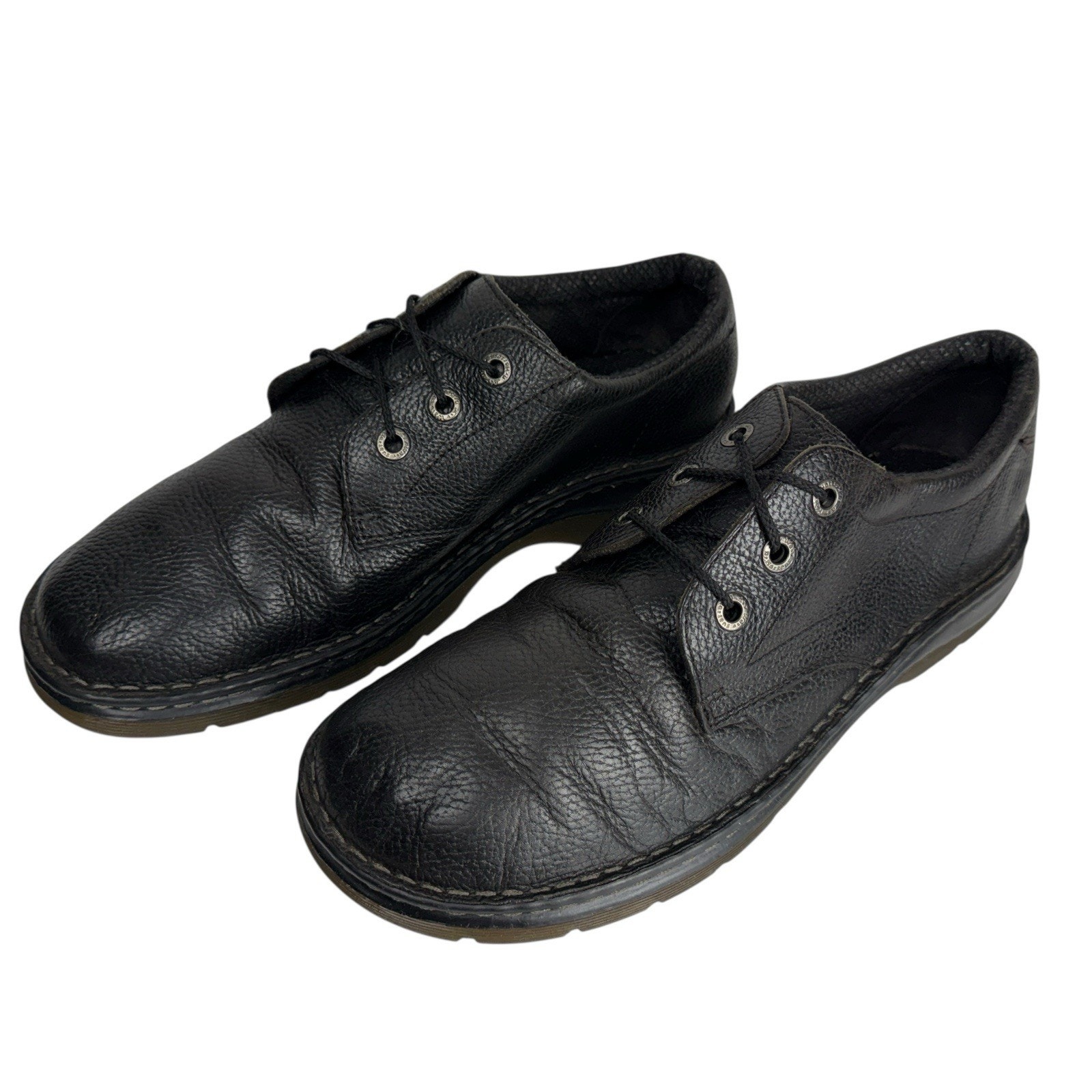 Dr. Doc Martens Ordell Comfort Shoes Black Leather Lace Up Oxford Shoes Size 12