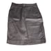 Habitual Dark Gray Waxed Denim Pleated Pencil Skirt Size 27
