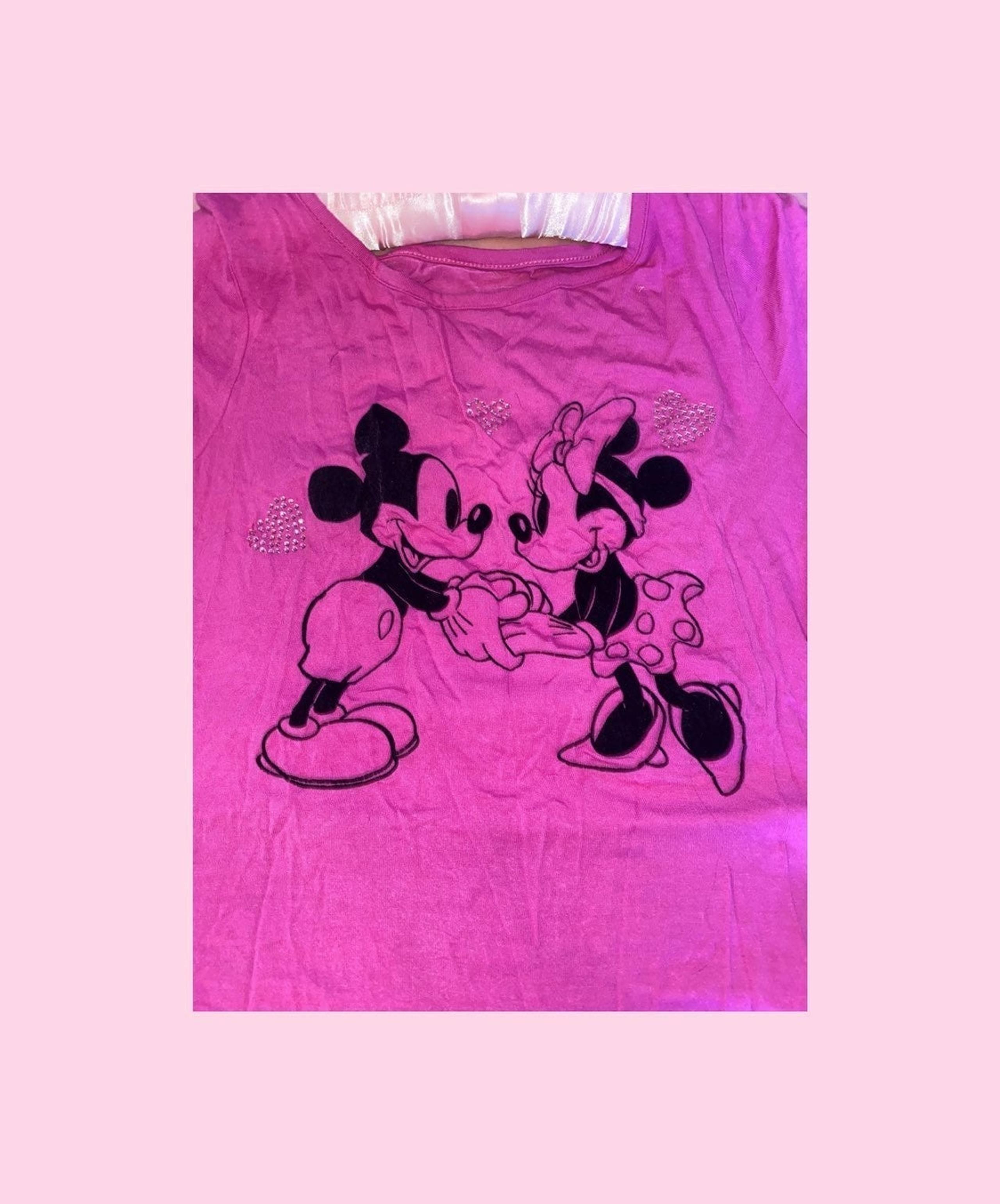 Cute disney mickey and minnie mouse shirt