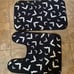 Dolls Kill Bats Bath Shower Mats Rugs Set Duo Black NWT