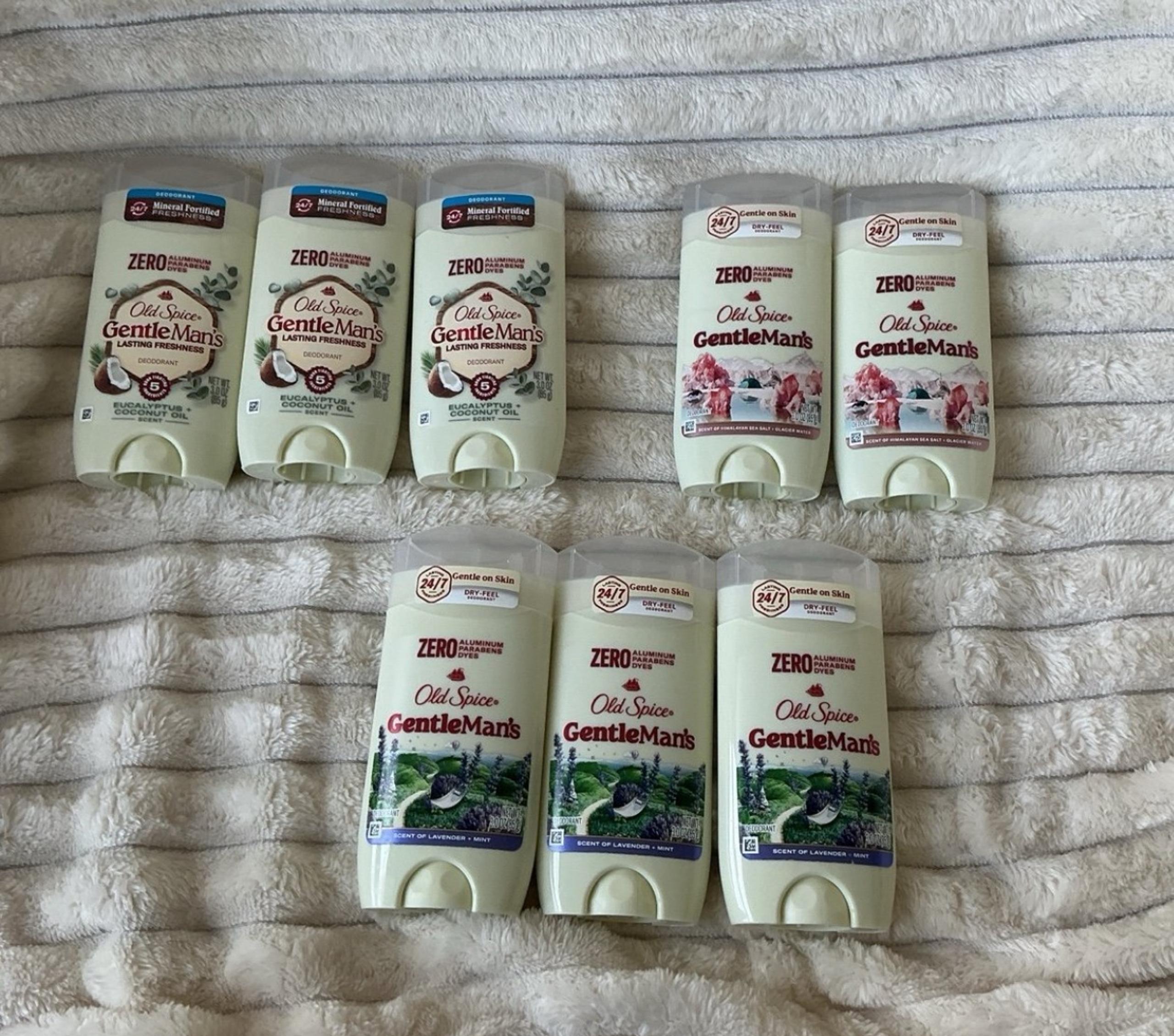 Old Spice Deodorant (3oz) – Eucalyptus, Lavender, Himalayan, Lot of 8