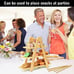 NEW 3 Tier Serving Tray Bamboo Party Serving Trays Wooden Tiered Cupcake Stand