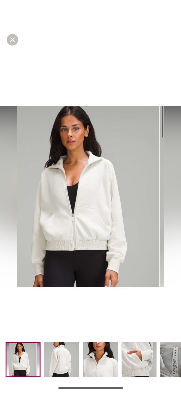 Lululemon brushed funnel neck sweatshirt