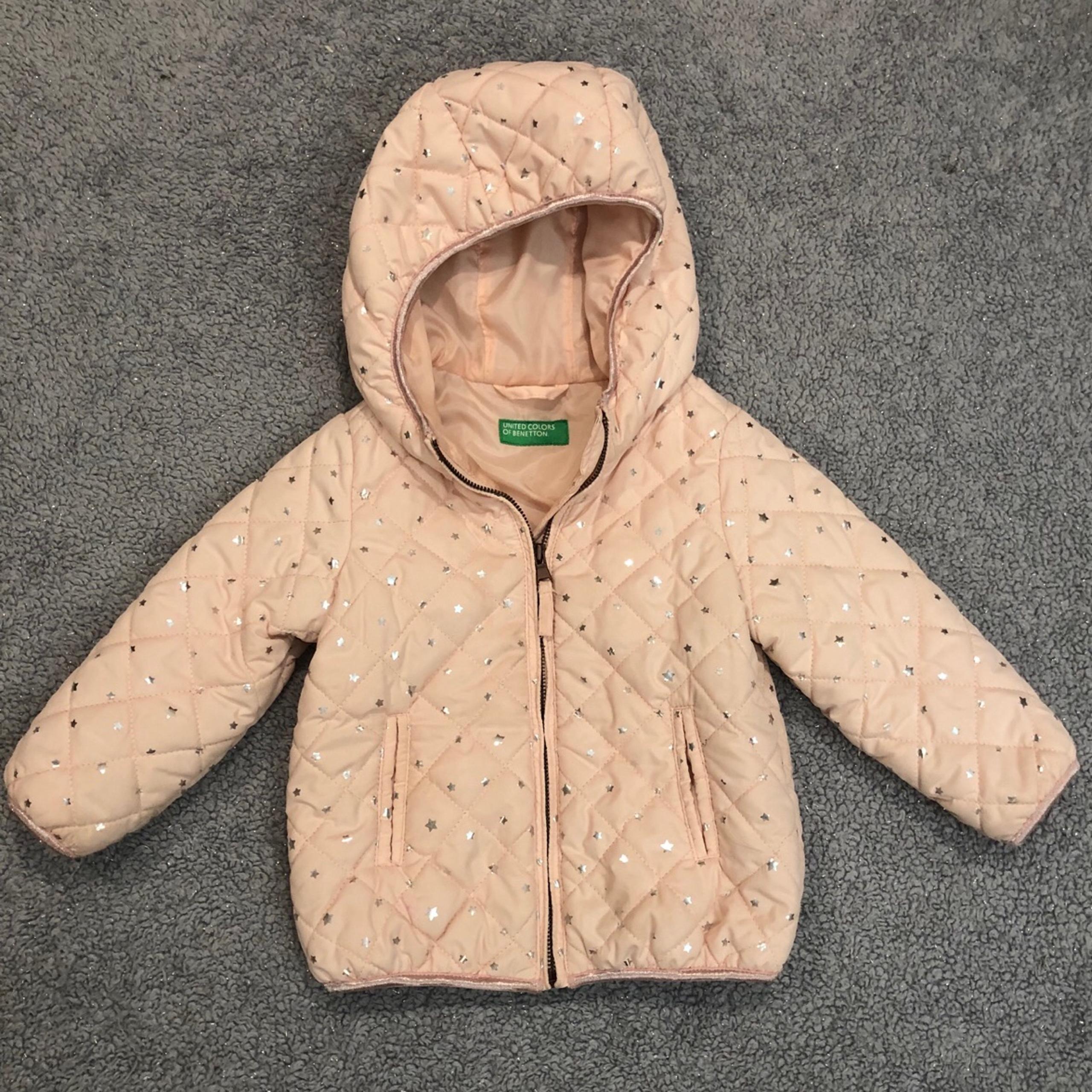 United Colors of Benetton Baby Girl Size 1Y Quilted Winter Jacket