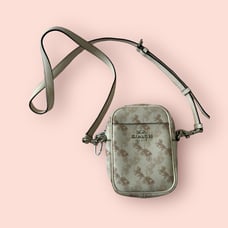 Coach Phoebe Crossbody With Horse And Carriage Print Style 91108 Ivory Leather