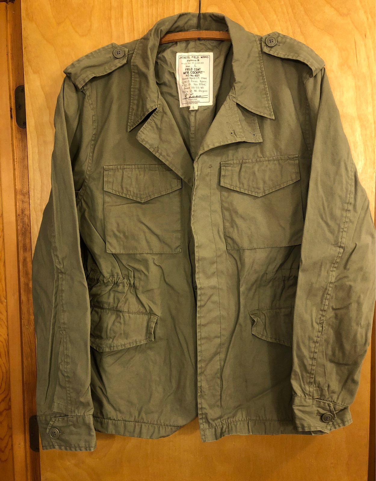 Cockpit USA Button Military Coats Jackets for Men Mercari