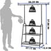 3-Tier Heavy-Duty Metal Plant Stand for Indoor and Outdoor Use, Hanging Plant Sh