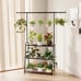 3-Tier Heavy-Duty Metal Plant Stand for Indoor and Outdoor Use, Hanging Plant Sh