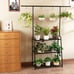 3-Tier Heavy-Duty Metal Plant Stand for Indoor and Outdoor Use, Hanging Plant Sh