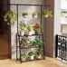 3-Tier Heavy-Duty Metal Plant Stand for Indoor and Outdoor Use, Hanging Plant Sh