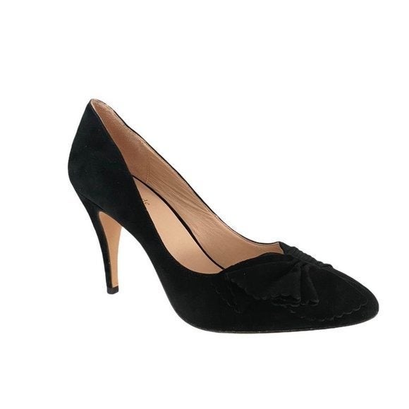 Kate Spade Alessia Black Suede Pumps