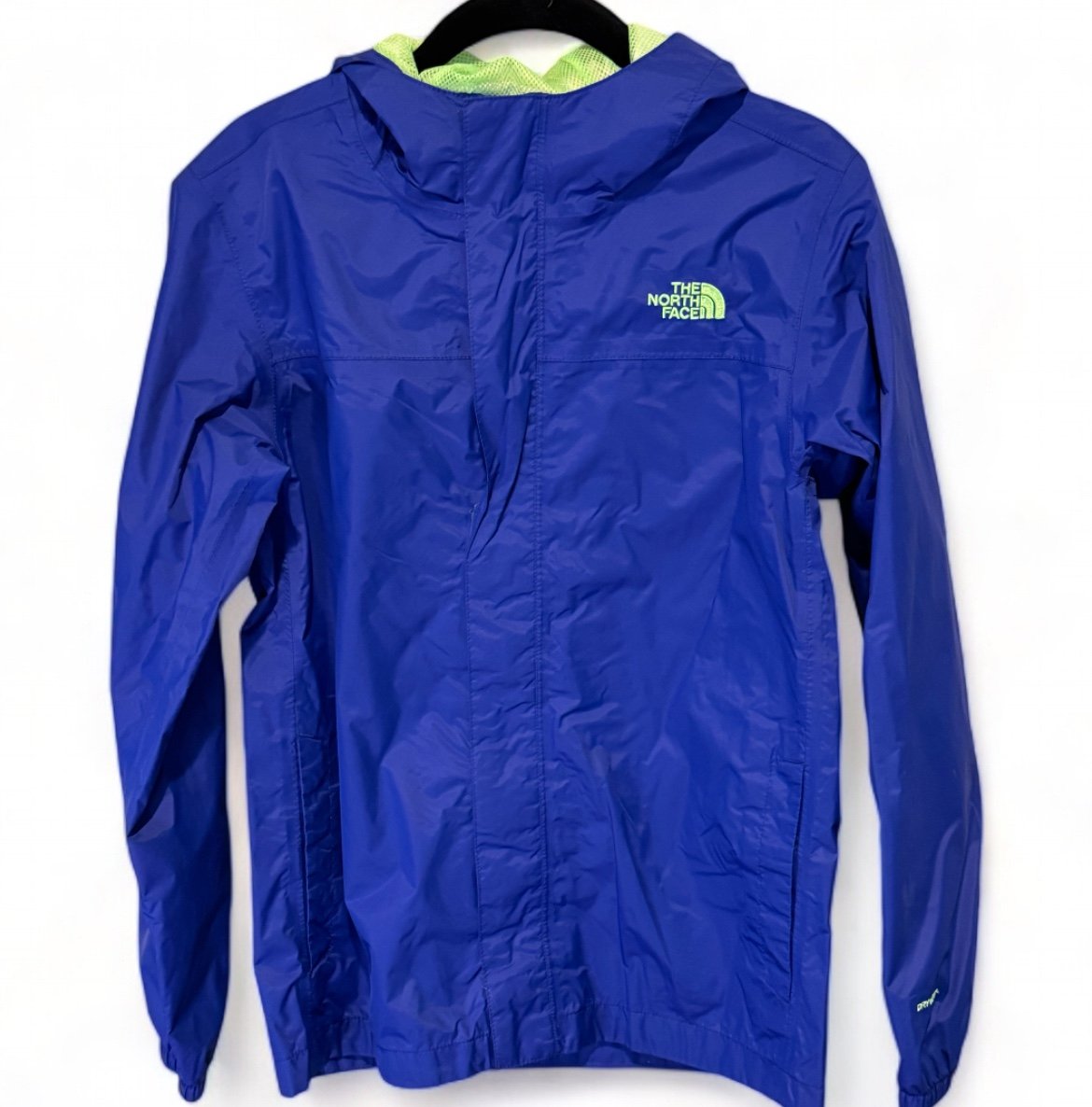 The North Face Boys Blue Windbreaker Jacket Hooded Lightweight- Boys Size 14