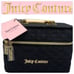 Juicy Couture Velour Heart Zip Around Traincase w/Brush Holder