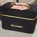 Juicy Couture Velour Heart Zip Around Traincase w/Brush Holder