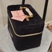 Juicy Couture Velour Heart Zip Around Traincase w/Brush Holder