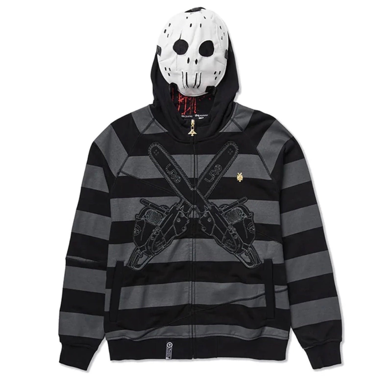 Hoodie LRG Friday the 47th Jason Vorhees Leatherface Freddy kruger XL Black