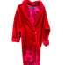 Vintage Compagnie Internationale Express!! full length red faux fur trench coat
