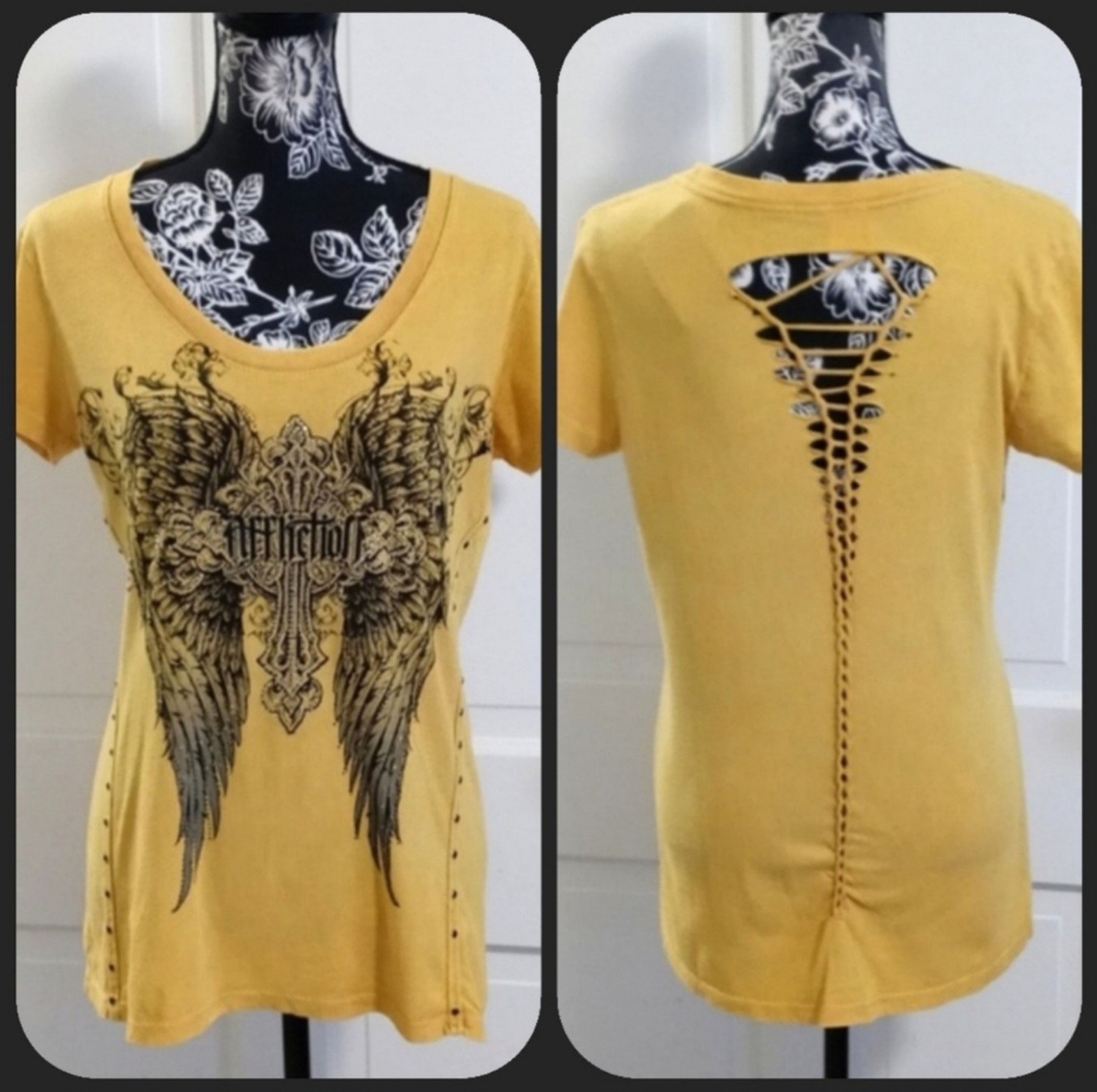 LARGE NWT HTF Affliction - Capri S/S U-Neck Tee