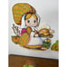 Vintage 1978 Beistle Lot 4 Thanksgiving Decorations Pilgrim 12 Die-cut Decor