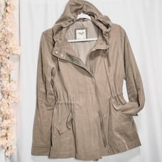 Abercrombie and Fitch Utility Hoodie Jacket small medium olive