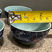 5 Piece Asian Blue Dragon Ceramic Teapot Teacup Set in Pristine Condition!