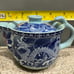 5 Piece Asian Blue Dragon Ceramic Teapot Teacup Set in Pristine Condition!