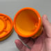 McKee Style Candy Corn Bittersweet Bottoms Up Shot Glass With Coaster By Rosso