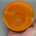 McKee Style Candy Corn Bittersweet Bottoms Up Shot Glass With Coaster By Rosso