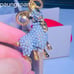Handmade Brooch 925 fashion all Diamond White Pearl lovely lamb