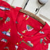 Girls vintage mushroom print tunic top dress, woodland creatures cottagecore 5/6