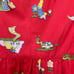 Girls vintage mushroom print tunic top dress, woodland creatures cottagecore 5/6