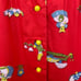 Girls vintage mushroom print tunic top dress, woodland creatures cottagecore 5/6