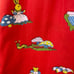 Girls vintage mushroom print tunic top dress, woodland creatures cottagecore 5/6