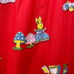 Girls vintage mushroom print tunic top dress, woodland creatures cottagecore 5/6