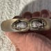 Alexis Bittar, dark smoke Lucite crystal bangle