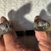 Alexis Bittar, dark smoke Lucite crystal bangle