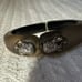 Alexis Bittar, dark smoke Lucite crystal bangle