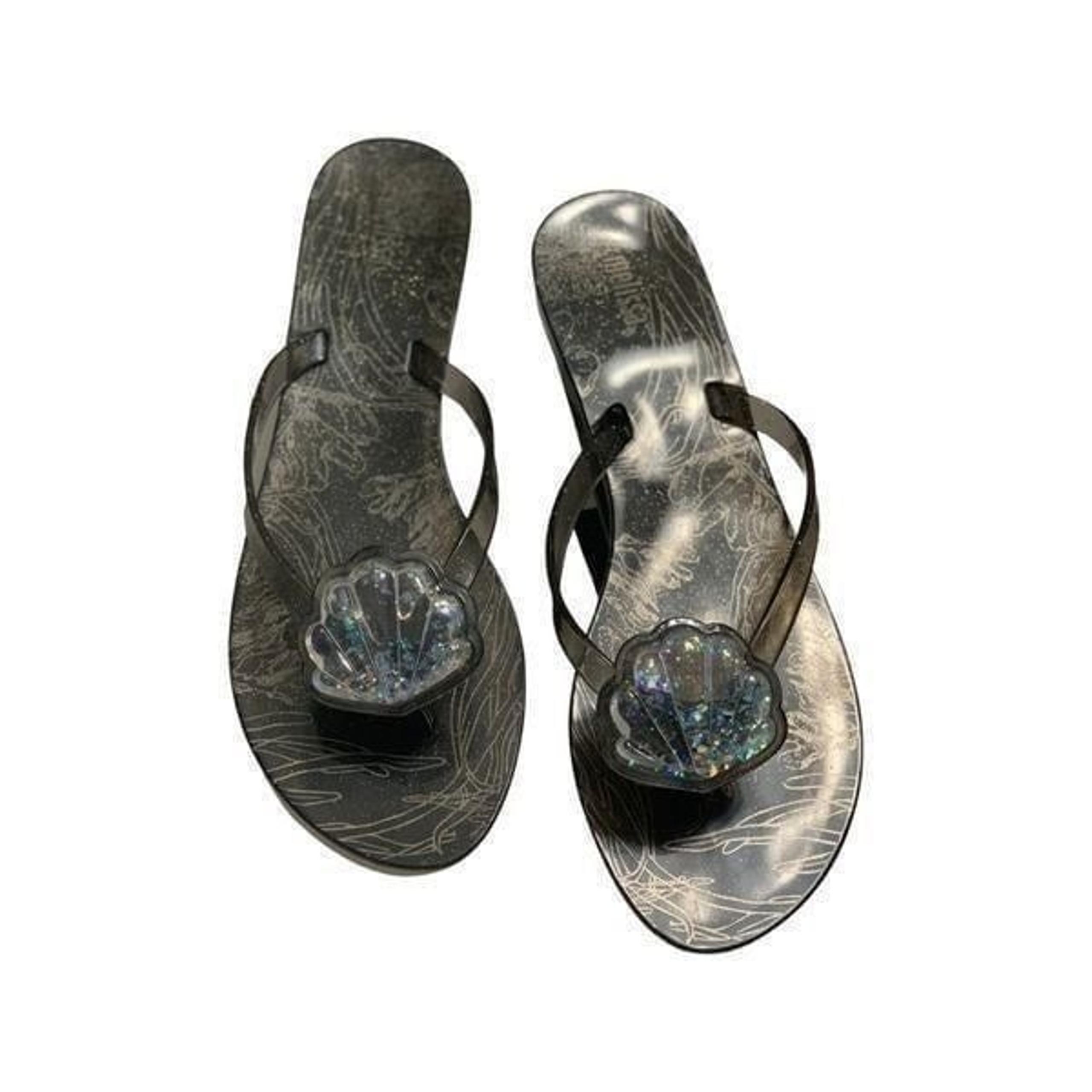 Melissa Glitter Seashell Mel Harmonic V Thong Sandal