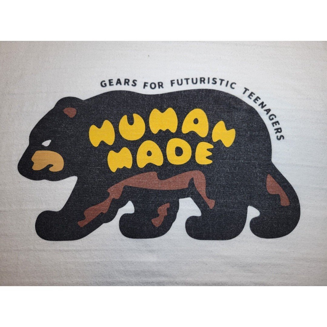 Human Made Bear Gears For Futuristic Teenagers Shirt Mens XL