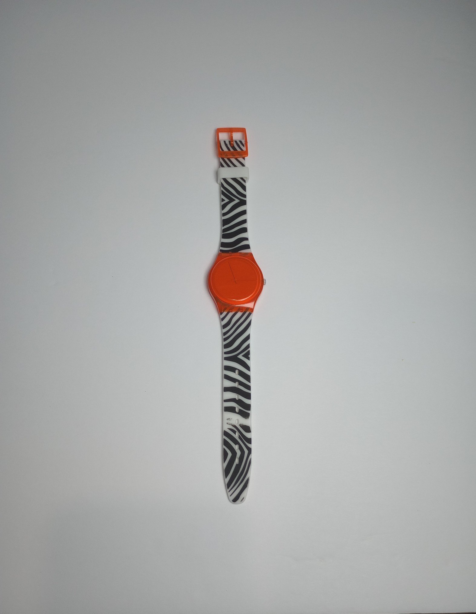 Swatch Watch standards 2011 GO107 Orange Zeb Gent zebra working tested