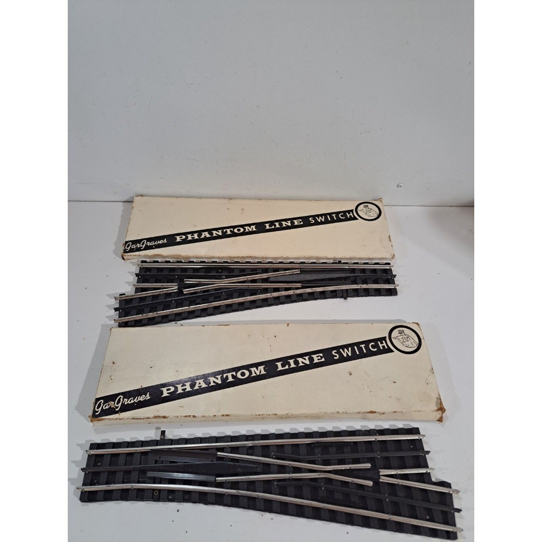 Gargraves O Gauge Model Railroad Narrow Radius Manual Switch Track Left & Right