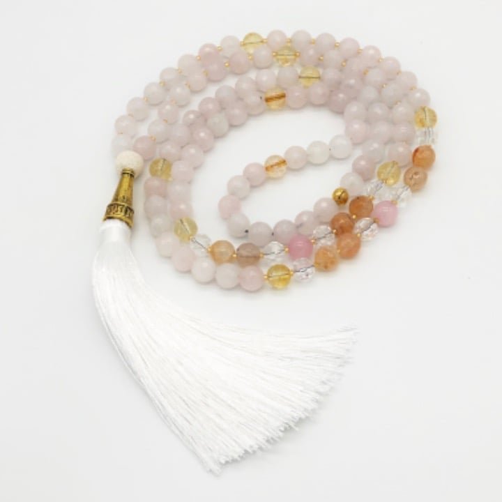 Rose Quartz Mala Necklace