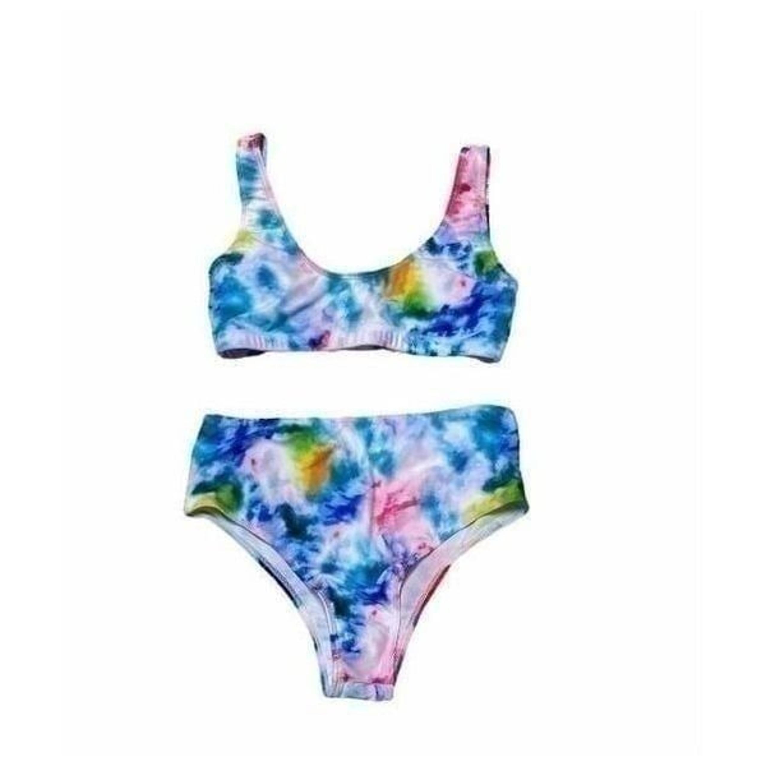 Bombshell Tie Dye Bikini Swimwear Size Medium NWOT