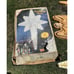 Christmas Empire Hanging Blow Mold Nativity Angel Light & 2 Stars 1 W Box 39”