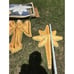 Christmas Empire Hanging Blow Mold Nativity Angel Light & 2 Stars 1 W Box 39”