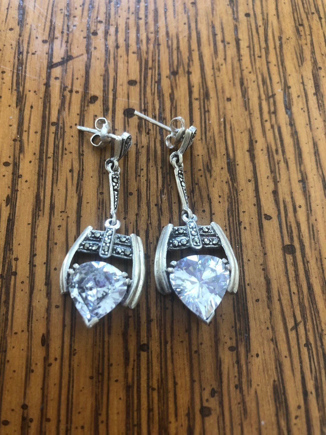 Vintage Marcasite Dangling Earrings